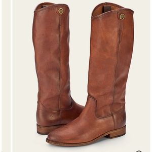 FRYE Melissa Tall Boots size 6.5 cognac